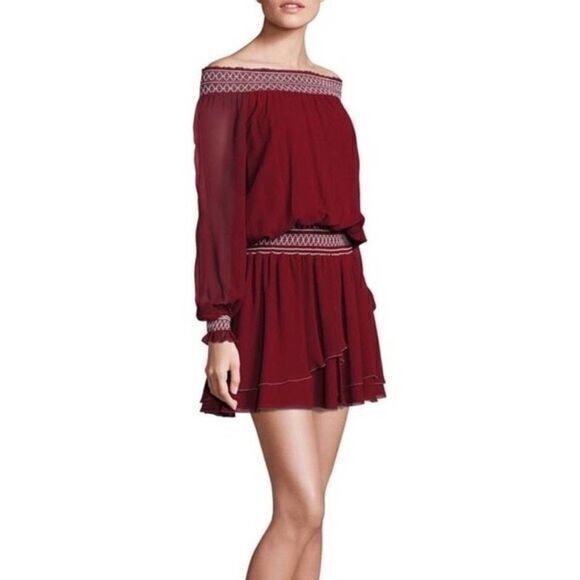 TORY BURCH Indie off-the-shoulder Mini Dress US 8